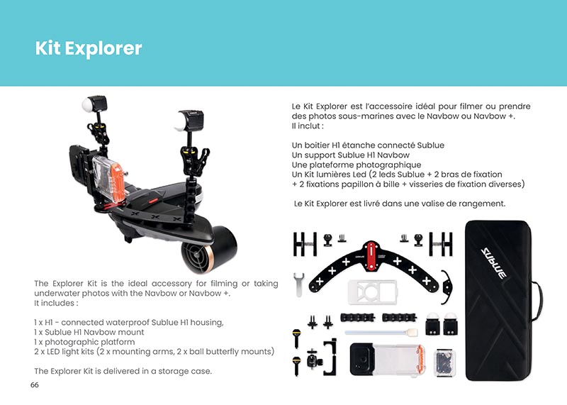Brochure Sublue - scooters sous-marins